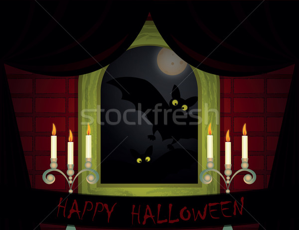 Stock photo: halloween background