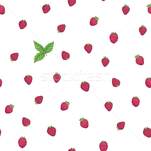 raspberry pattern  Stock photo © Irinka_Spirid