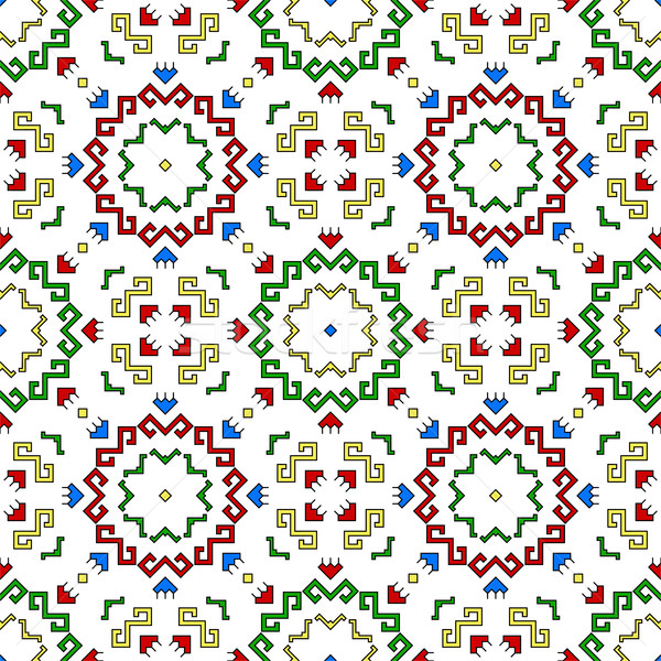Seamless geometric pattern Stock photo © Irinka_Spirid