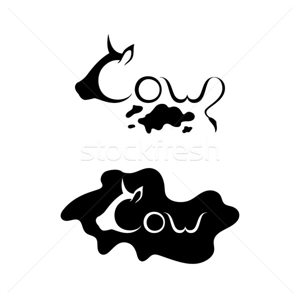 Cow logo Stock photo © Irinka_Spirid