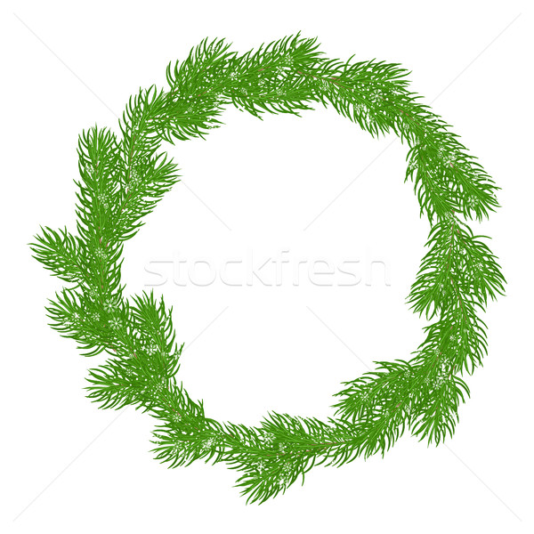 Natural Christmas wreath Stock photo © Irinka_Spirid