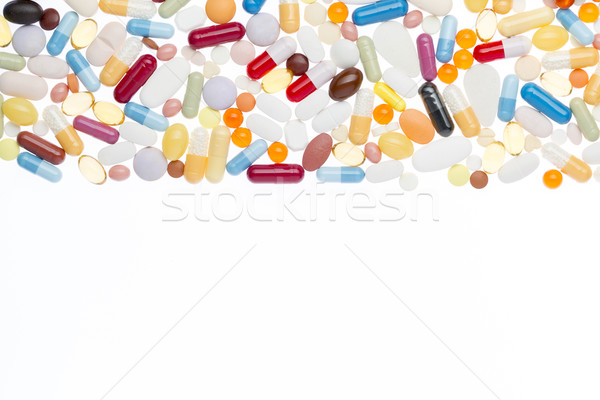 Different pills with white copy space Stock photo © ironstealth