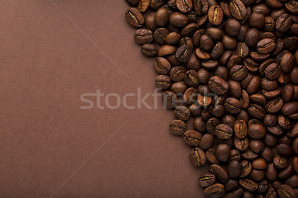 [[stock_photo]]: Grains · de · café · brun · espace · de · copie · alimentaire