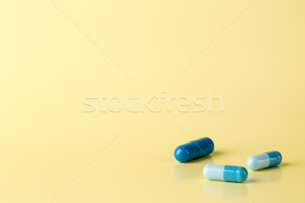 Blue medicine pills Stock photo © ironstealth