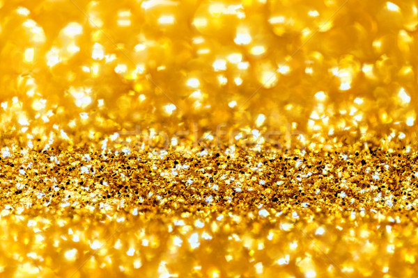 Golden Glitters Background Stock Photo 184325067