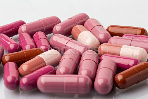 Brun rouge médicaux capsules pilules [[stock_photo]] © ironstealth