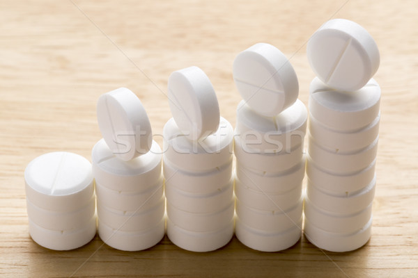 Résumé graphique blanche pilules gris médecine [[stock_photo]] © ironstealth