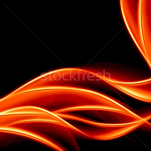Arany hullám tűz terv háttér arany Stock fotó © Iscatel