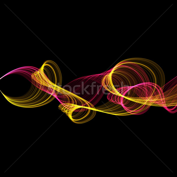Absztrakt hullámok színes terv füst szivárvány Stock fotó © Iscatel