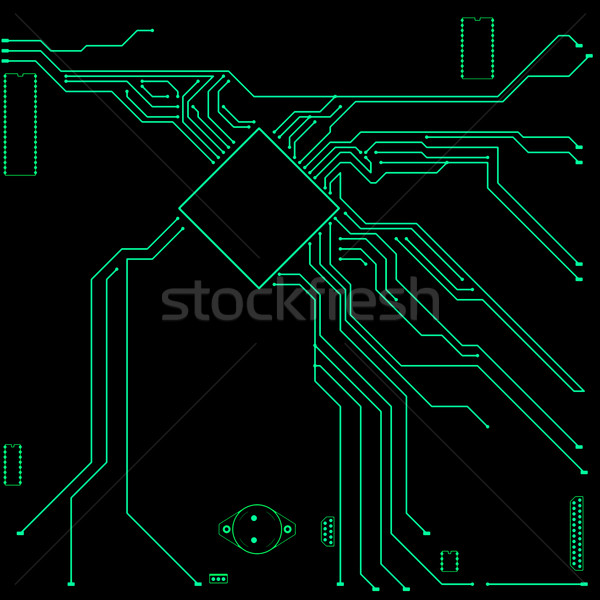 Circuito resumen fondo marco web industria Foto stock © Iscatel
