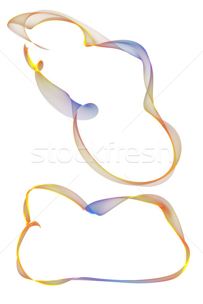 Absztrakt szalag keret színes keret festmény Stock fotó © Iscatel