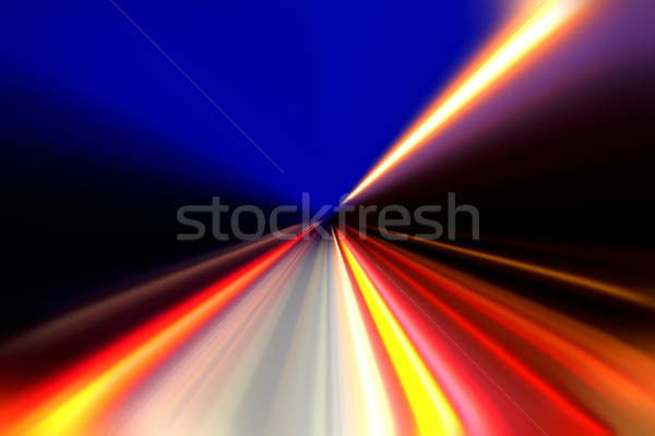 Stock foto: Beschleunigung · Geschwindigkeit · Bewegung · Nacht · Straße · Auto