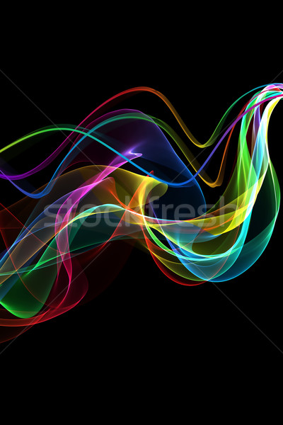 abstract ribbon waves Stock photo © Iscatel