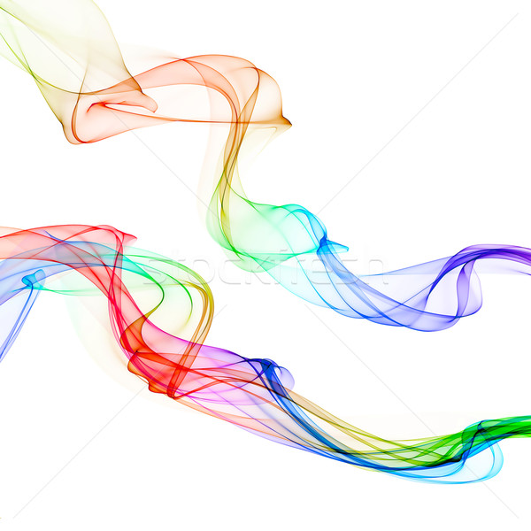 abstract colorful smoke waves  Stock photo © Iscatel