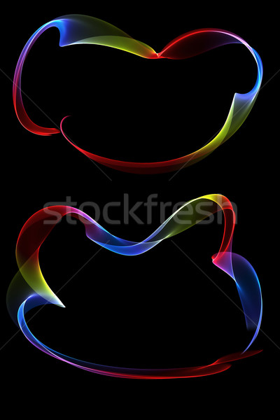 abstract ribbon frames Stock photo © Iscatel