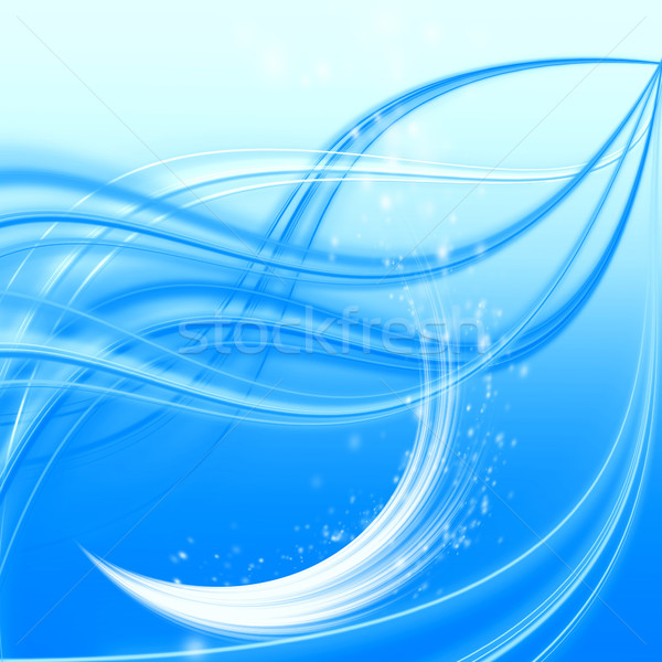 abstract blue wave  Stock photo © Iscatel