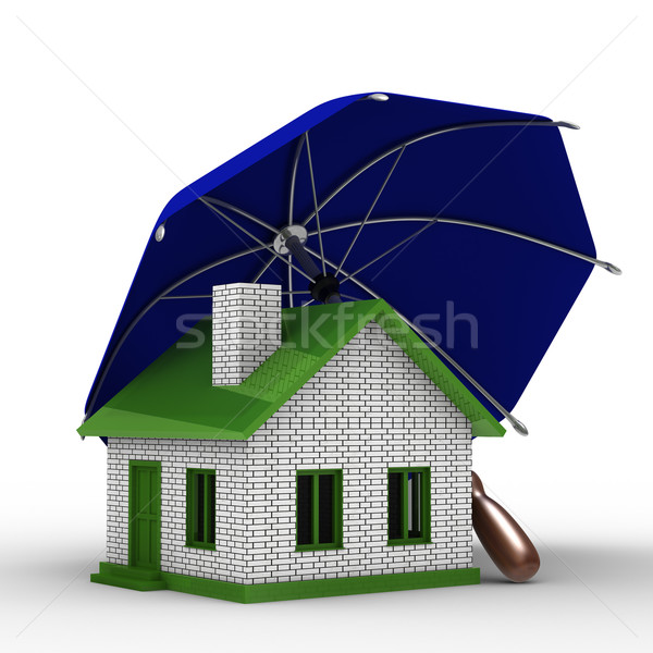 Insurance of habitation. Isolated 3D image on white background Stock photo © ISerg