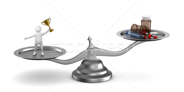 Problems dope in sports. Isolated 3D illustration Stock photo © ISerg