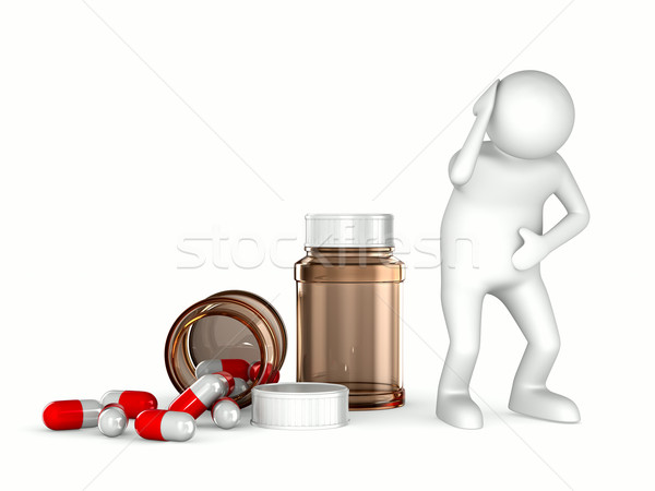 patient on white background. Isolated 3D image Stock photo © ISerg