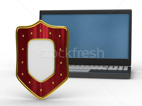 Protected global network Internet. Isolated 3D image Stock photo © ISerg