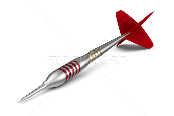 Dart on white background. Isolated 3D illustration Stock photo © ISerg