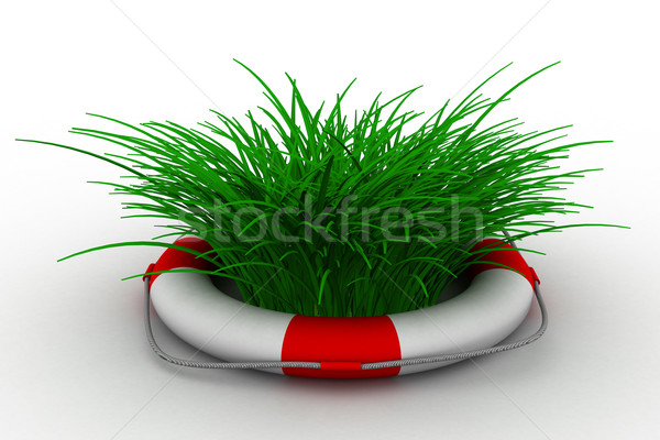 Lifebuoy on a white background. Isolated 3D image Stock photo © ISerg