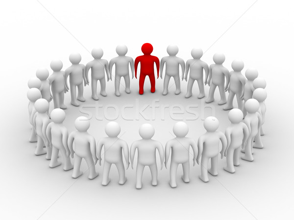 Stock photo: Conceptual image of teamwork. 3D image.