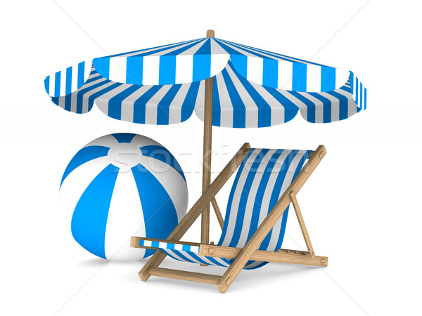 Vacation on white background. Isolated 3D image Stock photo © ISerg