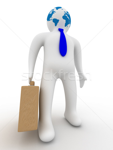 businessman on a white background. Isolated 3D image. Stock photo © ISerg