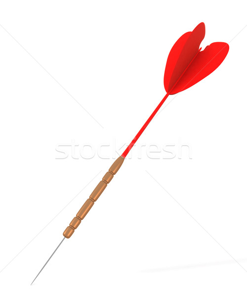 Dart on a white background. Isolated 3D image Stock photo © ISerg