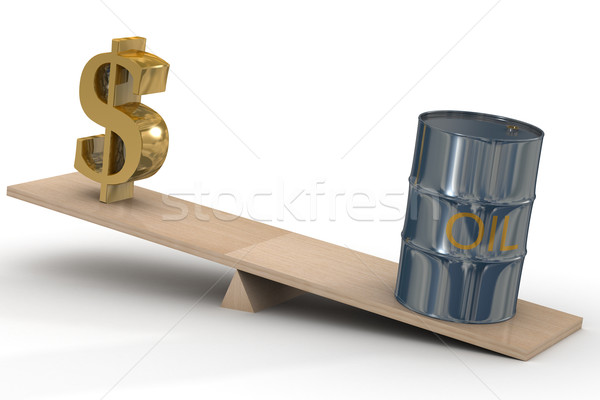 Cost of oil stocks. 3D image. Stock photo © ISerg