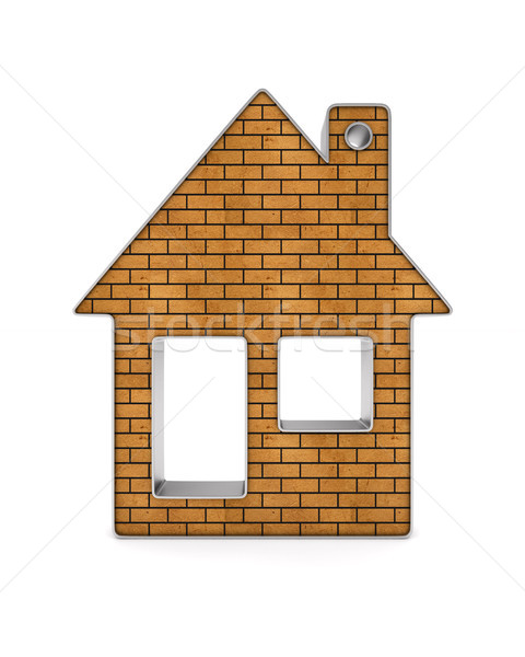 Schmuckstück Haus weiß isoliert 3D-Darstellung Business Stock foto © ISerg