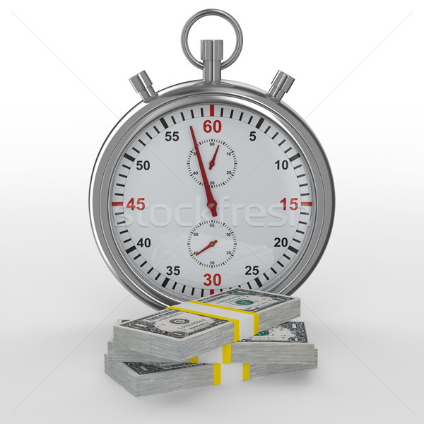 Time is money. Isolated image on white Stock photo © ISerg