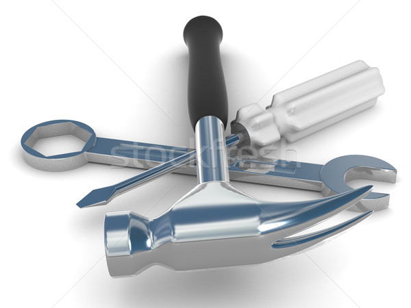 Tooling on a white background. 3D image Stock photo © ISerg