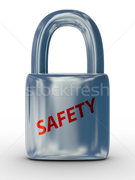 lock on a white background. Isolated 3D image Stock photo © ISerg