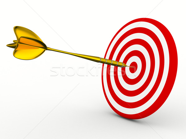 Dart on a white background. Isolated 3D image Stock photo © ISerg