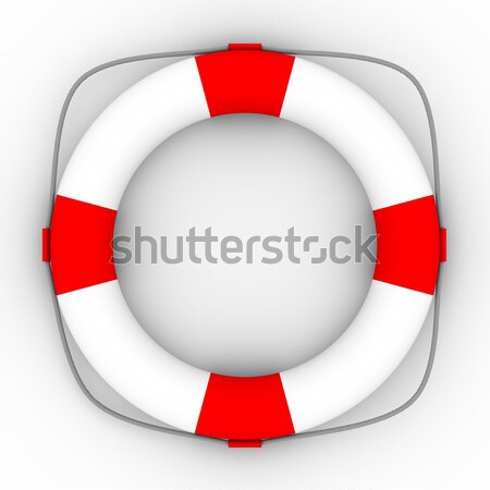 Witte geïsoleerd 3D afbeelding veiligheid oceaan Stockfoto © ISerg
