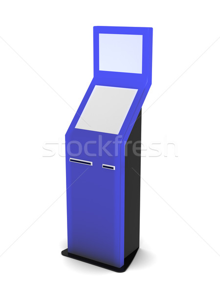 electronic terminal on a white background. Isolated 3D image Stock photo © ISerg
