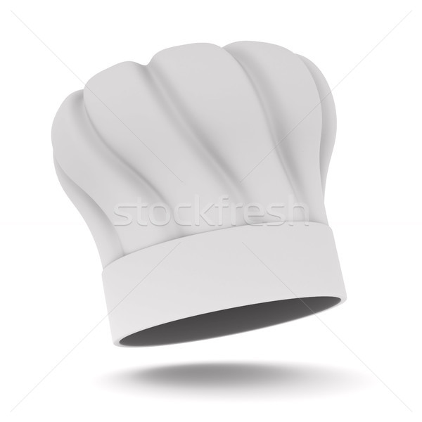Chefs hat on white background. Isolated 3D illustration Stock photo © ISerg