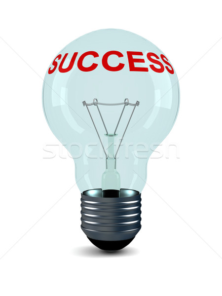 Stock photo: Bulb on a white background. Isolated 3D image