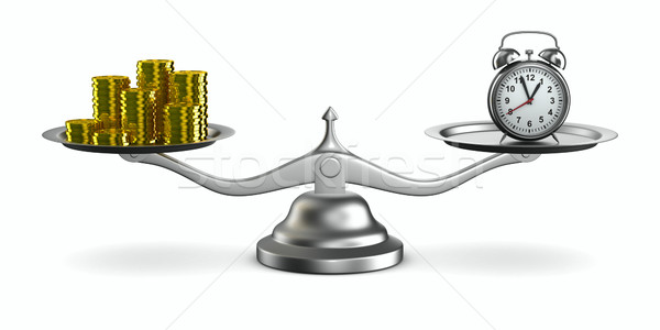 Time is money. Isolated 3D image Stock photo © ISerg