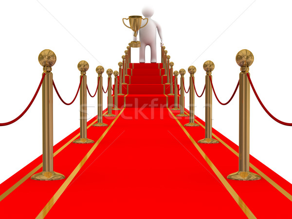 Gagnant tapis rouge chemin 3D image rouge [[stock_photo]] © ISerg