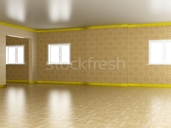 Stock photo: Empty room. A modern apartment. 3D image