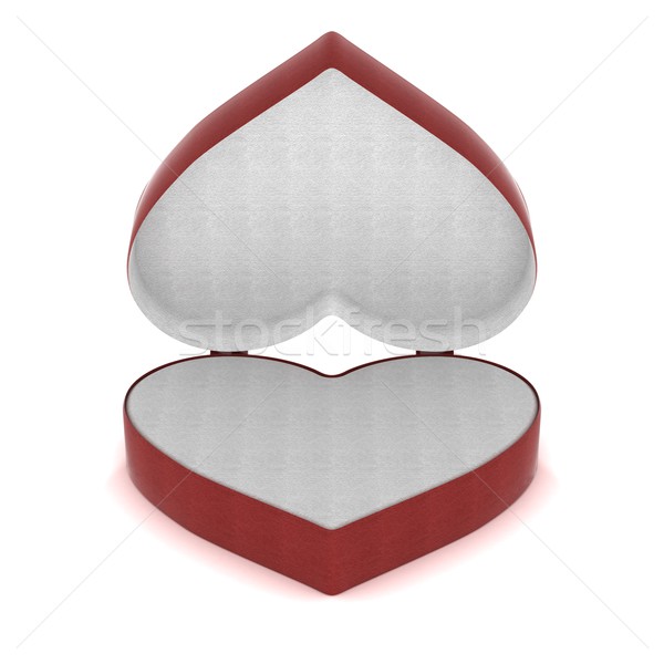 Gift box in the form of heart. 3D image. Stock photo © ISerg