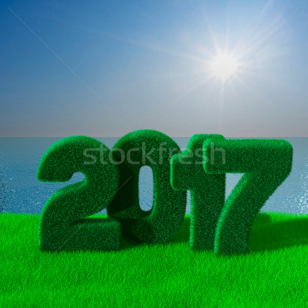 Stock photo: Sea landscape. 3D image