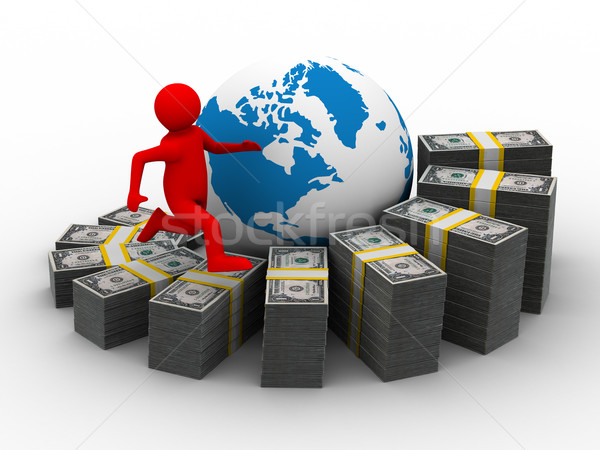 diagramme of financial growth. Isolated 3D image Stock photo © ISerg