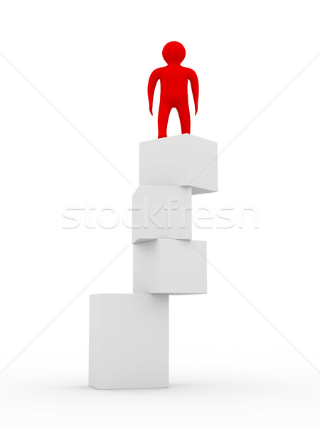 Wankel evenwicht geïsoleerd 3D afbeelding witte Stockfoto © ISerg