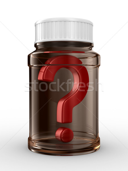 Bottle for tablets on white background. Isolated 3D image Stock photo © ISerg