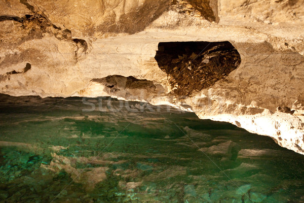 Ghiaccio grotta pietra fiume buio metropolitana Foto d'archivio © ISerg