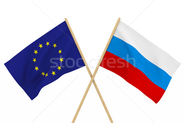 Zászlók EU izolált 3d illusztráció terv zászló Stock fotó © ISerg